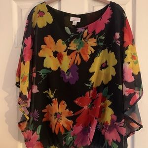 New York & Company Floral Blouse